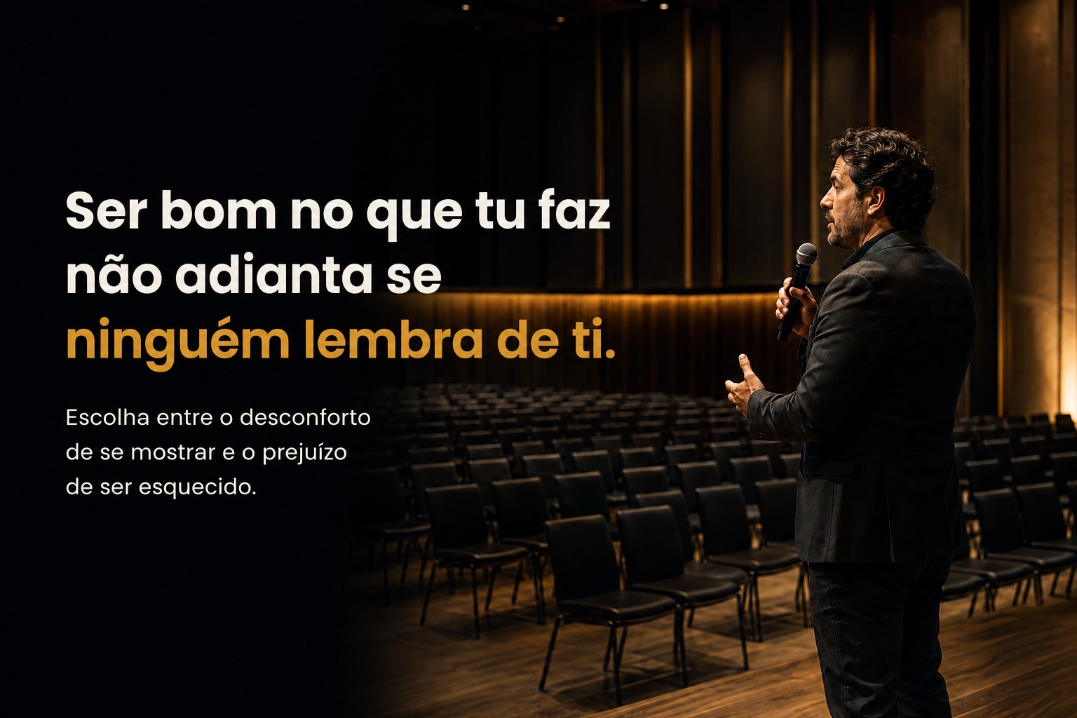 Empresário falando sobre como ser lembrado pelos clientes
