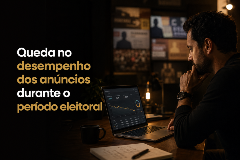 Queda no desempenho dos anúncios durante o período eleitoral
